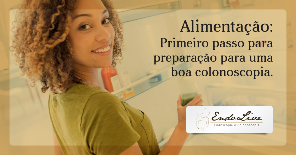 alimentação para colonoscopia